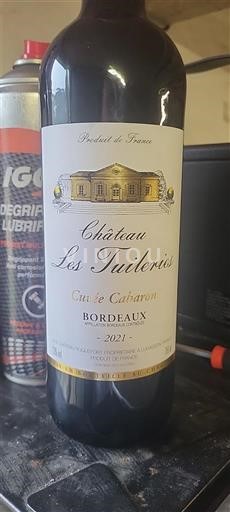 Bordeaux Château Les Tuileries Cabaron 2021