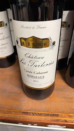 Bordeaux Château Les Tuileries Cabaron 2021