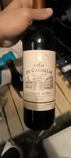 Bordeaux Côtes-de-bourg Sire de Cassillac 2015