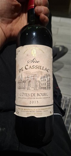 Bordeaux Côtes-de-bourg Sire de Cassillac 2015