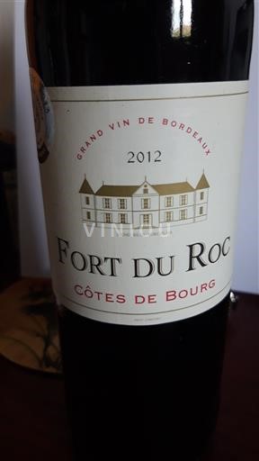 Burdeos Côtes-de-bourg Fort du Roc 2012