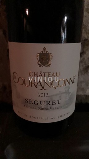 Thung lũng Rhône Côtes-du-rhône-villages Château Courançonne Seguret 2017