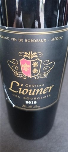 Bordeaux Médoc Cru Bourgeois Château Liouner 2018