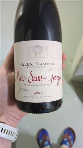 Verërat Rouge sec Alex Gambal 2021 Francë Burgundi Nuits-Sainte-Georges AOC