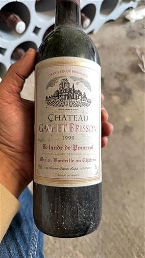 Bordeaux Lalande-de-pomerol Château Gachet Brisson 1999