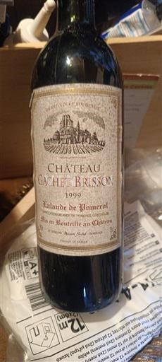 Burdeos Lalande-de-Pomerol Château Gachet Brisson 1999