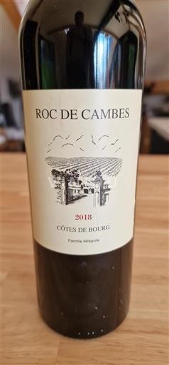 Bordéus Côtes-de-bourg Roc de Cambes 2018
