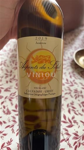 Normandie Không được chỉ định Arpents du Soleil Auxerrois 2019