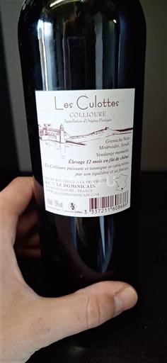 Roussillon Collioure Domaine La Rectorie Les Culottes 2020