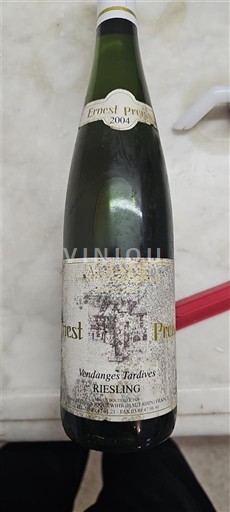 Alzacija Vendanges Tardives Ernest Preiss 2004