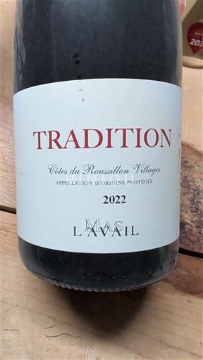Roussillon Côtes du Roussillon Villages Mas L'Avail Tradition 2022