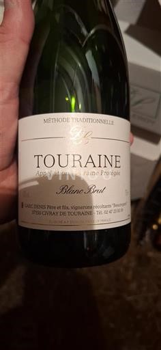 Dolina Loare Touraine GAUZ Denis Père et Fils Blanc Brut Neleten.