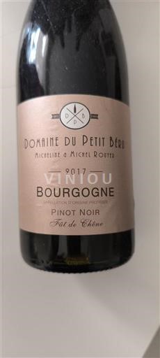 Burgundsko Domaine Petit Béru Fût de Chêne 2017