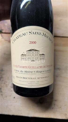 Thung lũng Rhône Không được chỉ định Château Saint-Maurice Vicomte Guillaume de Joyeuse 2000