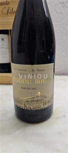Roussillon Maury sec Les Vignerons de Maury Président Bories 2019