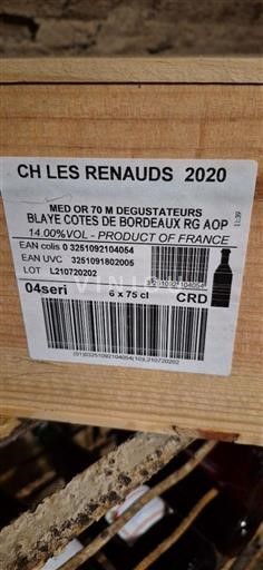 Bordeaux Blaye-côtes-de-bordeaux Château Les Renauds 2020
