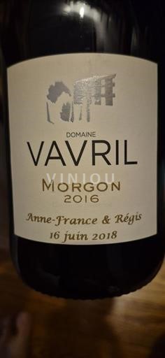 Beaujolais Morgon Domaine Vavril 2016