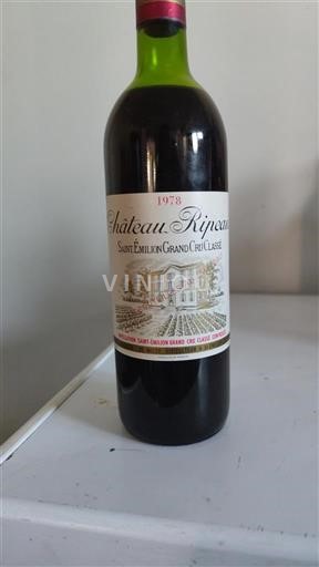 Bordeaux Saint-Émilion Grand Cru Château Ripeau 1978