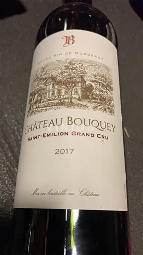 Bordeaux Saint-Émilion Grand Cru Grand Cru Château Bouquey 2017