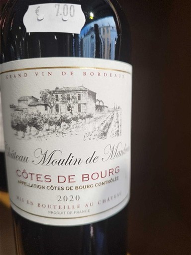 Burdeos Côtes-de-bourg Château Moulin de Moulis 2020