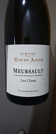 Bourgogne Meursault Domaine La Roche Aiguë Les Clous Không niên vụ