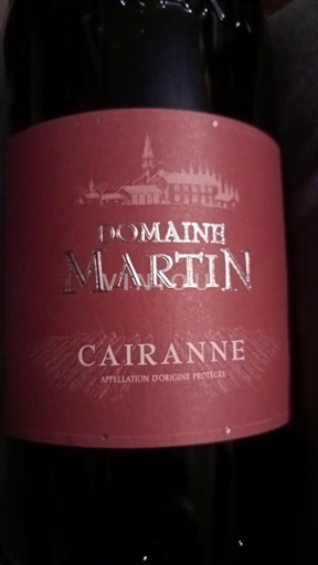 Rhône Valley Cairanne Domaine Martin 2022
