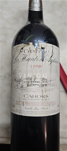 South West Cahors Château Les Hauts Aglan 1998