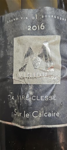 Burgundy Viré-clessé Jean-Pierre Michel Sur le Calcaire 2016