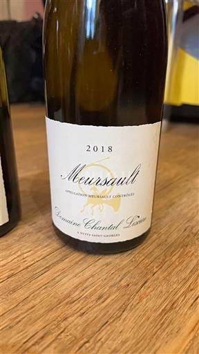 Burgundi Meursault Domaine Chantal Lescure 2018