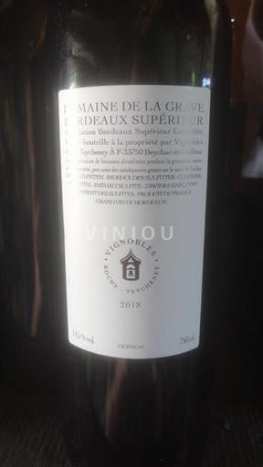 Bordeaux Bordeaux supérieur Grand Cru Château La Grave 2018
