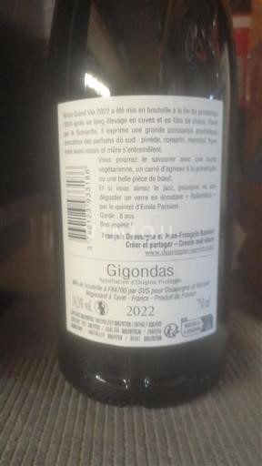 Vallée du Rhône Gigondas Dauvergne et Ranvier 2022