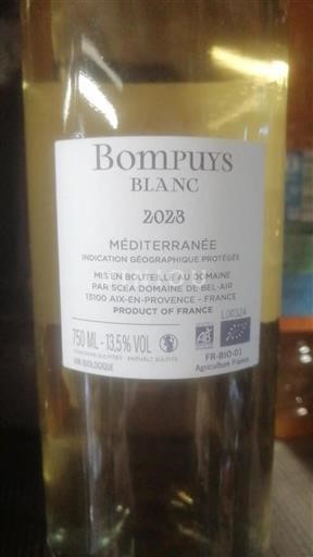 Provence, Lower Rhône Valley, Corsica Mediterranean Domaine Bel-Air Blanc 2023