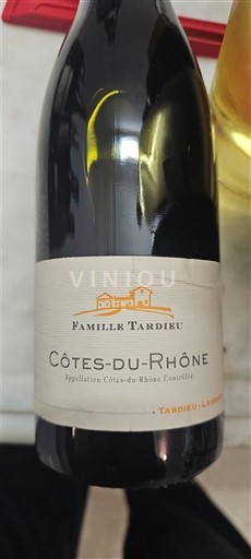 Rhônen laakso Côtes-du-rhône Famille Tardieu 2021