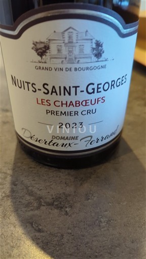Bourgogne Nuits-saint-georges Premier Cru Domaine Désertaux-Ferrand Les Chabœufs 2023