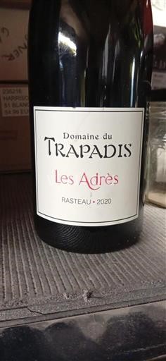 Rona dolina Rasteau Domaine Trapadis Les Adrès 2020