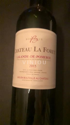Bordeaux Lalande-de-pomerol Château La Forêt 2015