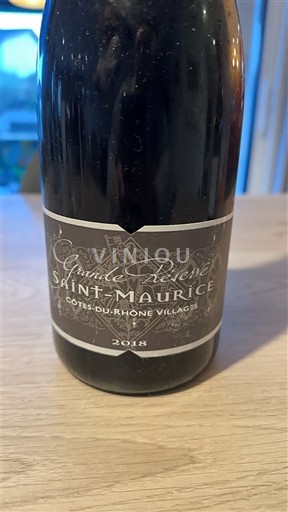 Thung lũng Rhône Côtes-du-rhône-villages Saint-Maurice Grande Réserve 2018