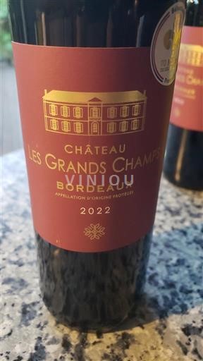 Bordeaux Château Les Grands Champs 2022