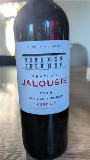 Bordeaux Bordeaux Supérieur Château Jalousie Réserve 2018