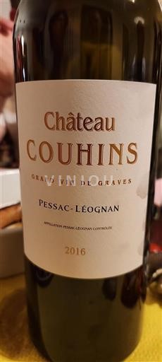 Bordeaux Pessac-Léognan Château Couhins Grand Vin de Graves 2016