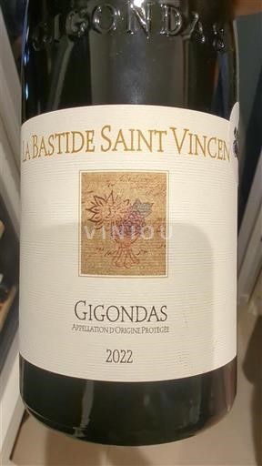 Rhône Valley Gigondas La Bastide Saint Vincent 2022