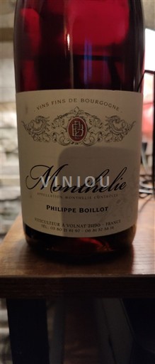 Burgundy Monthélie Philippe Boillot 2019
