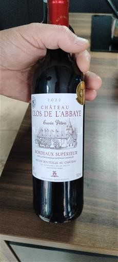 Bordeaux Bordeaux Supérieur Château Clos de l'Abbaye Pierre 2022