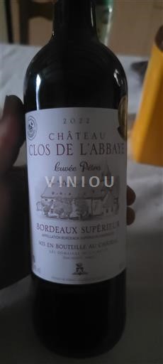 Bordeaux Bordeaux Supérieur Château Clos de l'Abbaye Pierre 2022