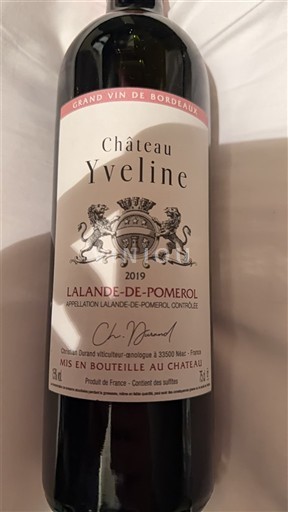 Burdeos Lalande-de-Pomerol Château Yveline 2019