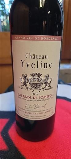 Burdeos Lalande-de-Pomerol Château Yveline 2019