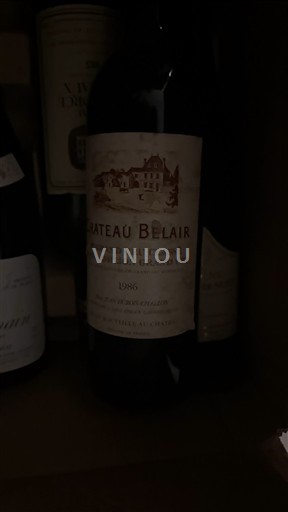 Bordeaux Saint-Émilion Grand Cru Grand Cru Château Belair 1986