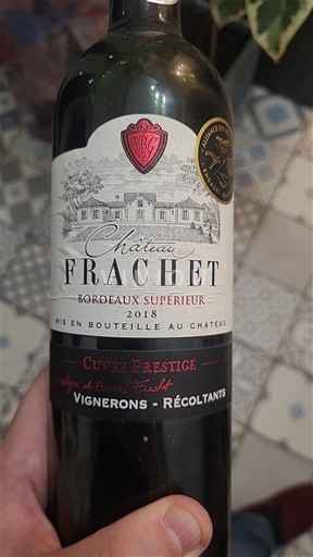 Bordeaux Bordeaux Supérieur Château Frachet Prestige 2018