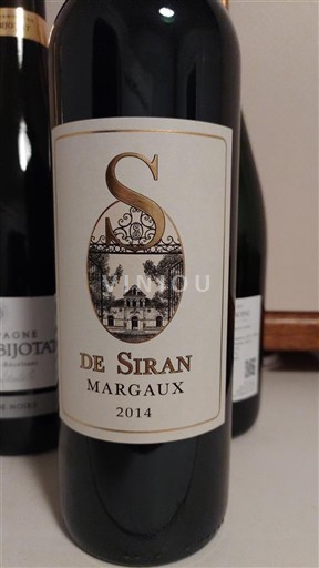 Bordeaux Margaux - Château Siran S de Siran 2014