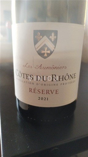 Rhônedalen Côtes du Rhône Les Aumôniers Réserve 2021